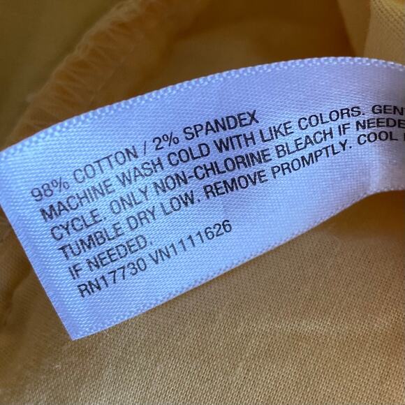 NEW A NEW DAY High Rise Straight Leg Pants Yellow Size 16 Stretch Ankle Length - Picture 5 of 5